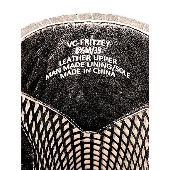 Vince Camuto Women's Kampbell Leather Suede Peep Toe Ankle Fashion Boots 8.5M - Picture 2 of 5